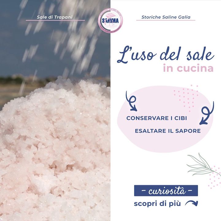 👉 In cucina l'uso del sale serve innanzitutto ad esaltare il #sapore degli alimenti, per questa ragione il suo impiego si ritrova in tutte le tradizioni culinarie.🍴